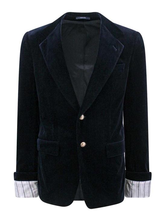  구찌 스트레치 코튼 벨벳 포멀 자켓 753082ZJV754240 Blue