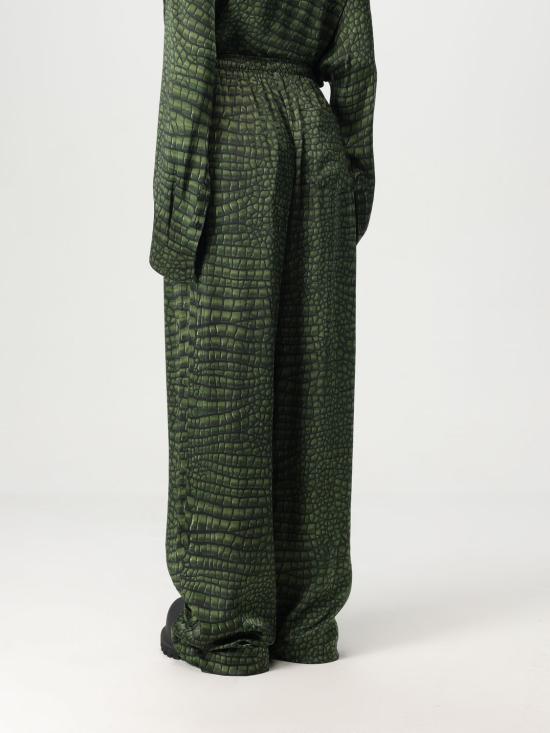 25FW 발렌시아가 팔라초 팬츠 681822TRLC7 3001 Green - BALENCIAGA