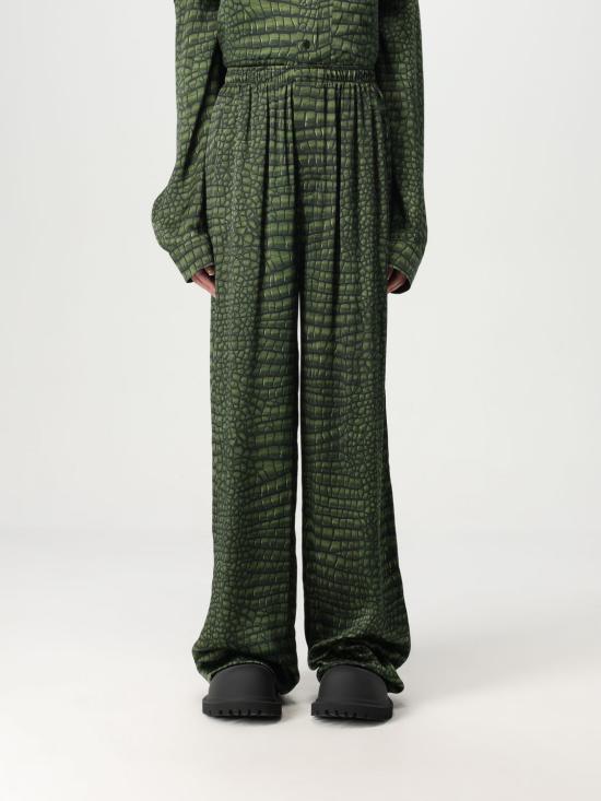 25FW 발렌시아가 팔라초 팬츠 681822TRLC7 3001 Green