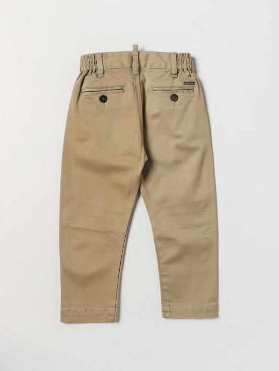 25FW [키즈] 디스퀘어드2 팬츠 DQ2002D0093 DQ710 Beige - DSQUARED2