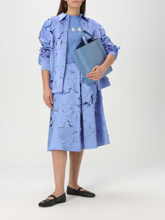 25FW 마르니 블라우스 CAMA0620S0USR009 00B26 Blue - MARNI