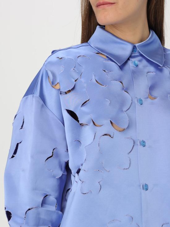 25FW 마르니 블라우스 CAMA0620S0USR009 00B26 Blue - MARNI