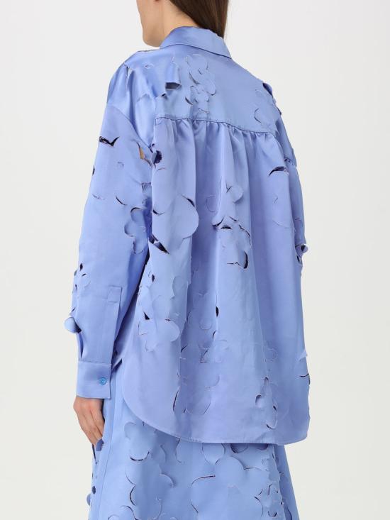 25FW 마르니 블라우스 CAMA0620S0USR009 00B26 Blue - MARNI