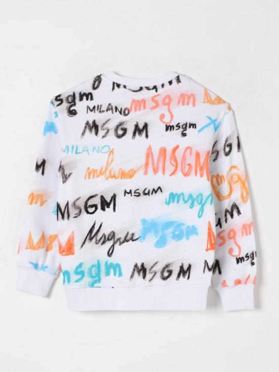 25FW [키즈] 엠에스지엠 풀오버 S5MSJBSW278 001 White - MSGM