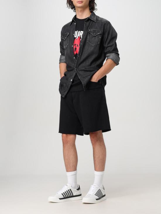 25FW 디스퀘어드2 긴팔 셔츠 S74DM0848S30826 900 Black - DSQUARED2