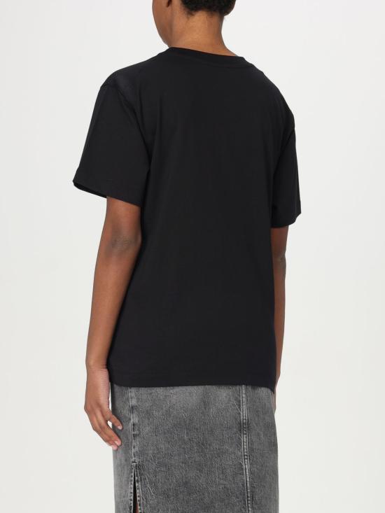 25SS 모스키노 반팔 티셔츠 07113229 7555 Black - MOSCHINO