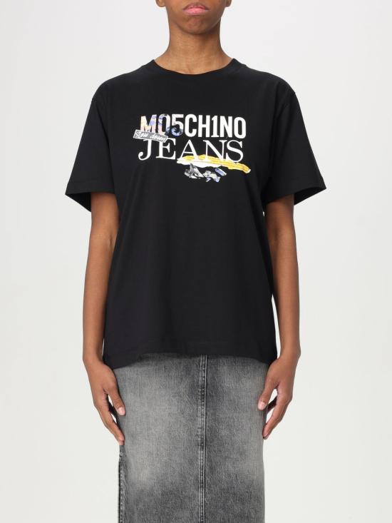 25SS 모스키노 반팔 티셔츠 07113229 7555 Black