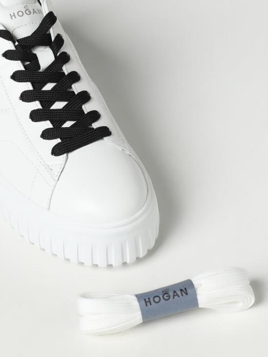 25FW 호간 H-스트라이프 스니커즈 HXW6450FC60LE9 0001 White - HOGAN