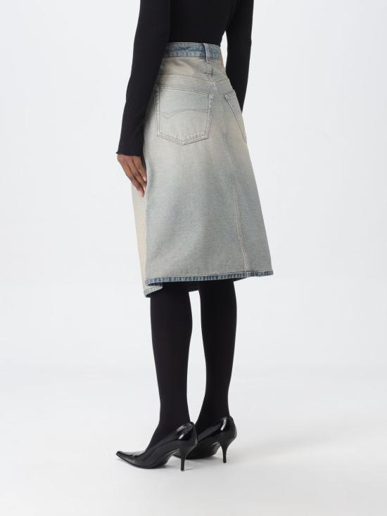  발렌시아가 미디 스커트 773784TDW15 4209 Denim - BALENCIAGA