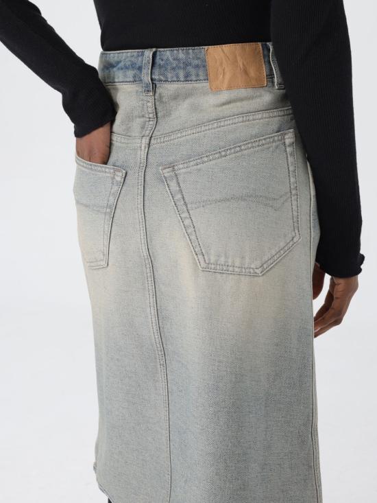 발렌시아가 미디 스커트 773784TDW15 4209 Denim - BALENCIAGA