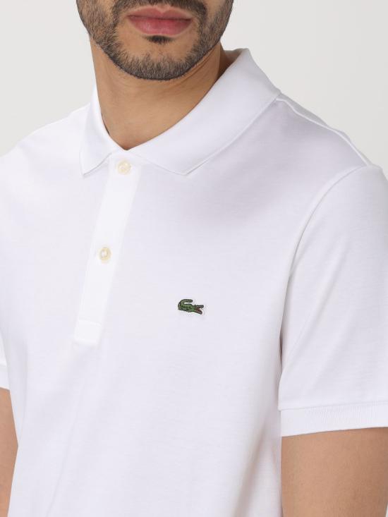 25FW 라코스테 폴로 티셔츠 DH2050 001 White - LACOSTE