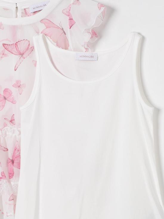 25FW [키즈] 모나리자 탑 71E3005620 0190 White - MONNALISA