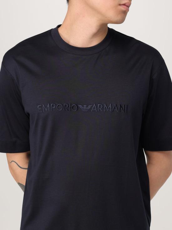 25SS 엠포리오 아르마니 반팔 티셔츠 EM001070AF13747 UB118 Blue - EMPORIO ARMANI