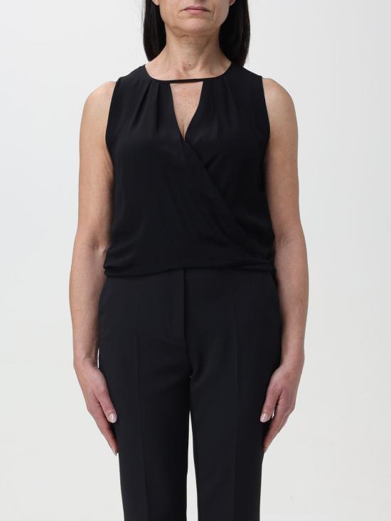 25FW 파트리지아페페 민소매 티셔츠 8C0686A8I1 K103 Black