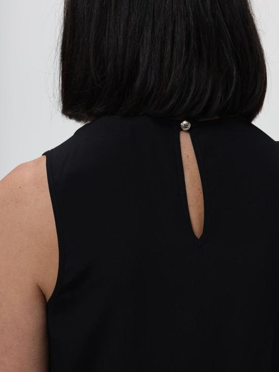 25FW 파트리지아페페 민소매 티셔츠 8C0686A8I1 K103 Black - PATRIZIA PEPE