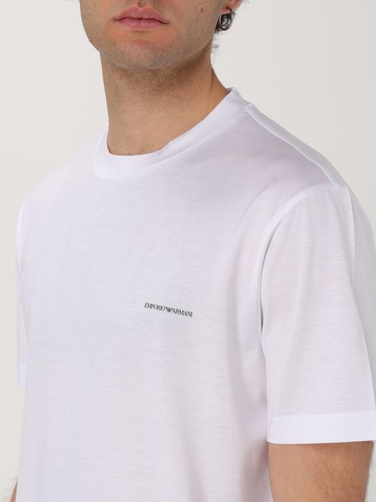 25FW 엠포리오 아르마니 반팔 티셔츠 8N1TD81JUVZ 0100 White - EMPORIO ARMANI