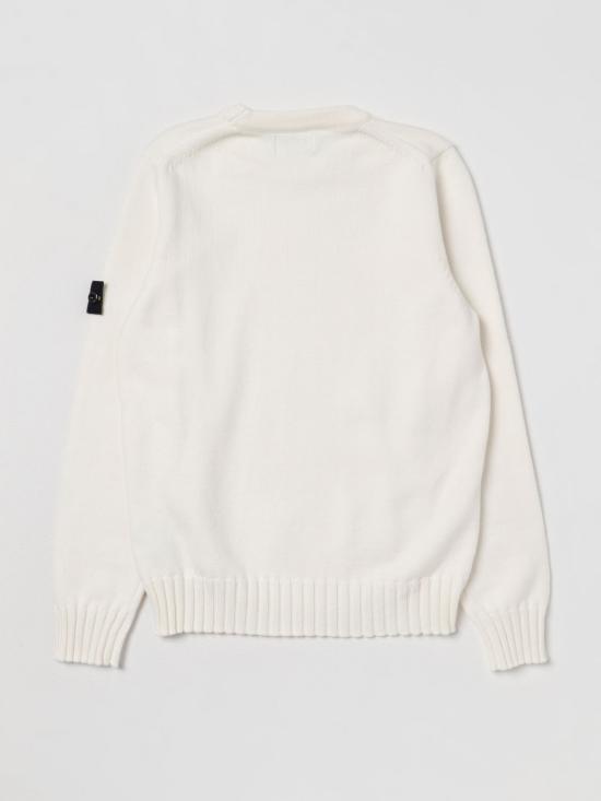 25FW [키즈] 스톤 아일랜드 풀오버 515A2 V0093 White - STONE ISLAND
