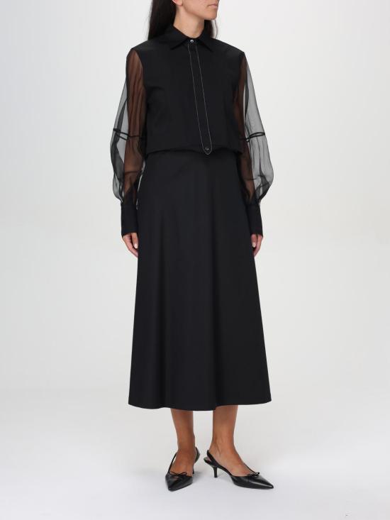 24FW 브루넬로 쿠치넬리 스커트 MG912G3634 C101 Black - BRUNELLO CUCINELLI