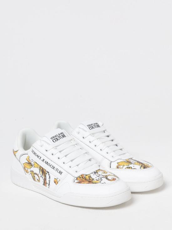 25SS 베르사체 뮬/슬리퍼 78YA3SD4ZPB14 G03 White - VERSACE