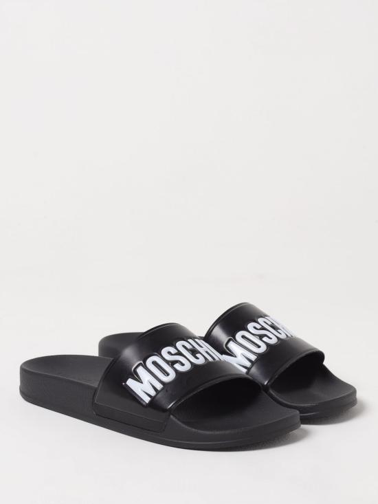 25FW 모스키노 뮬/슬리퍼 MB28022G0MG10 000 Black - MOSCHINO