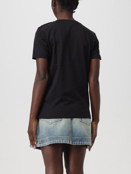 25SS 발망 반팔 티셔츠 BF1EF005BB02 EAB Black - BALMAIN