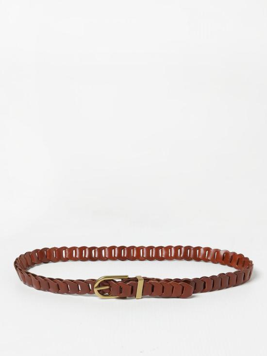 25FW 프레임 슬림 벨트 WS24ABT009 WHSV Brown