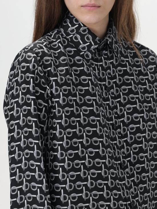 25FW 버버리 프린트 실크 셔츠  8090732 Silver - BURBERRY