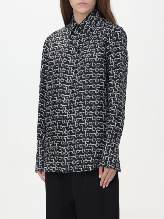 25FW 버버리 프린트 실크 셔츠  8090732 Silver - BURBERRY