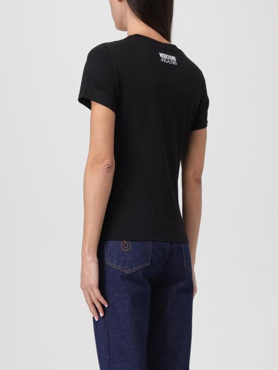  모스키노 반팔 티셔츠 07113262 0555 Black - MOSCHINO