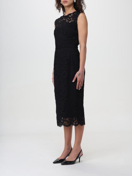  돌체앤가바나 롱 원피스 F6H0ZTFLRE1 N0000 Black - DOLCE & GABBANA