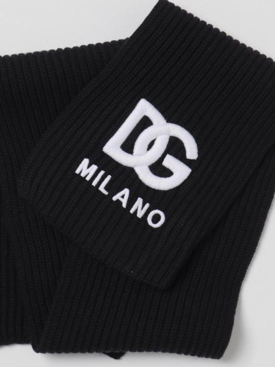 25FW [키즈] 돌체앤가바나 스카프 LBKAD1JCVK6 N0000 Black - DOLCE & GABBANA