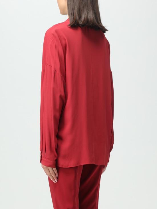 25FW 파트리지아페페 블라우스 8C0649A8I1 R799 Burgundy - PATRIZIA PEPE