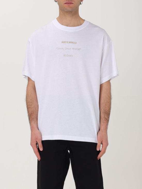 25SS 저스트까발리 반팔 티셔츠 78OAHC02CJ600 003 White
