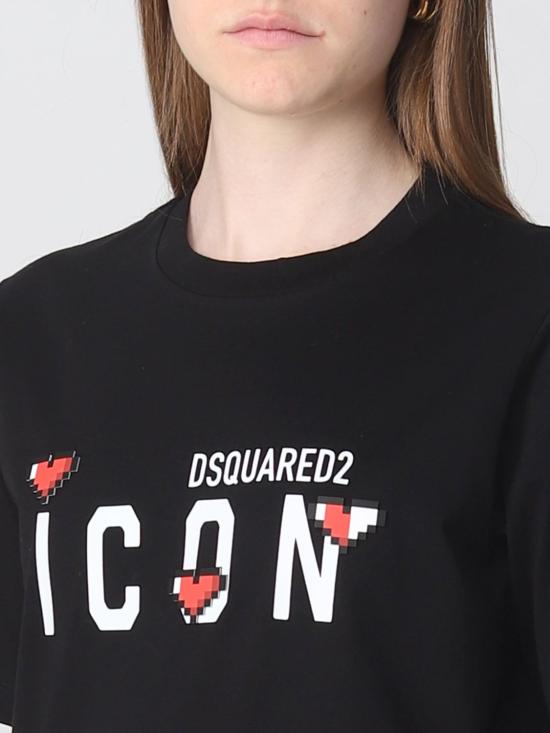 25FW 디스퀘어드2 반팔 티셔츠 S80GC0059S23009 900 Black - DSQUARED2
