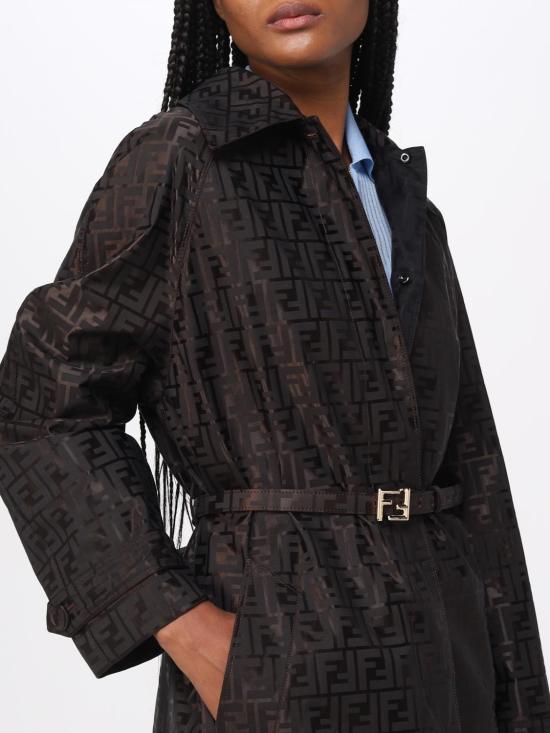  펜디 트렌치 코트 FF8998AM3U F0TU7 Black - FENDI