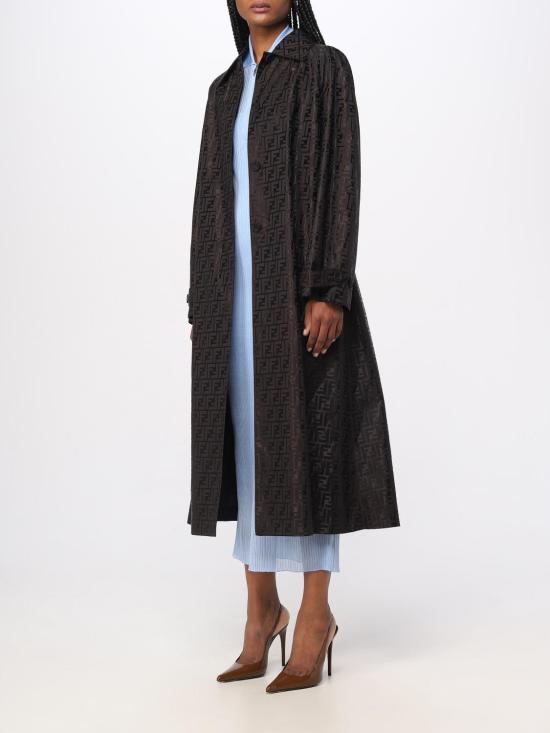  펜디 트렌치 코트 FF8998AM3U F0TU7 Black - FENDI