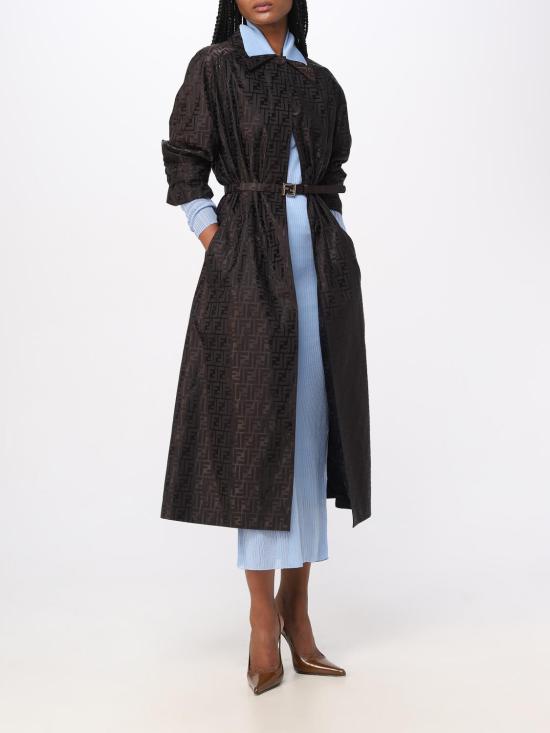  펜디 트렌치 코트 FF8998AM3U F0TU7 Black - FENDI