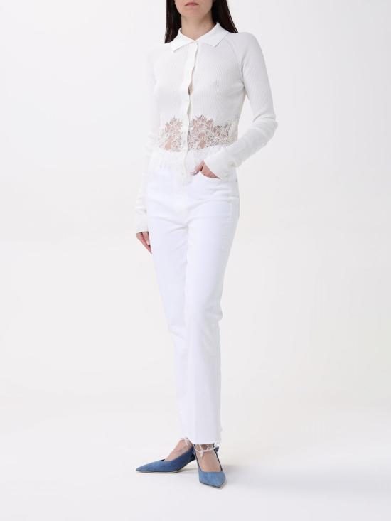 25SS 에르마노 설비노 가디건 D465N308APYYS 14800 White - ERMANNO SCERVINO