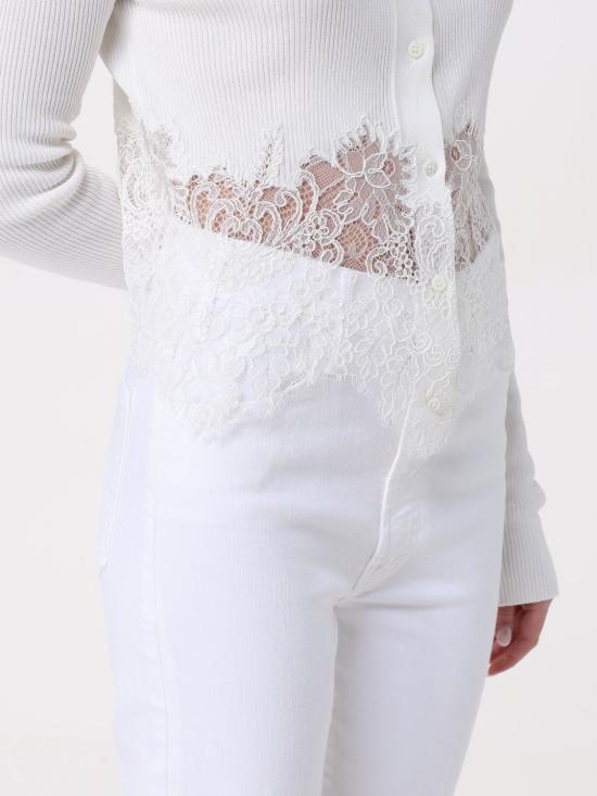 25SS 에르마노 설비노 가디건 D465N308APYYS 14800 White - ERMANNO SCERVINO