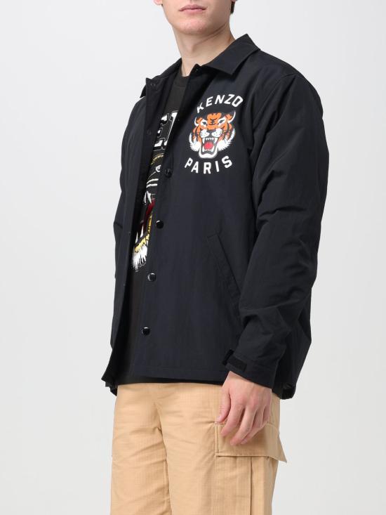 25FW 겐조 자켓 FE55BL0629NG 99 Black - KENZO