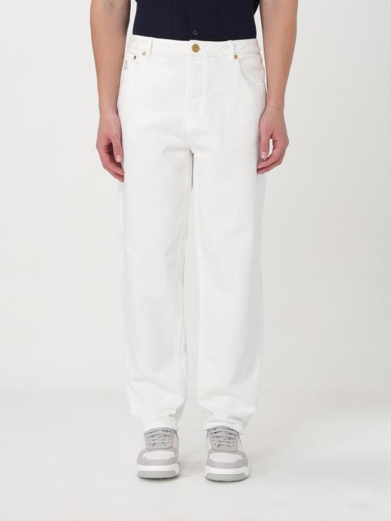  브루넬로 쿠치넬리 스트레이트 팬츠 M262PR2200 C7210 White