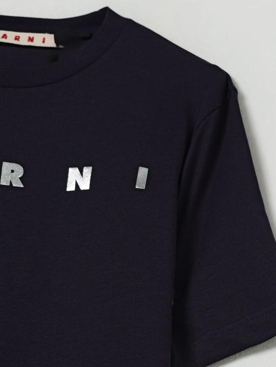 25SS [키즈] 마르니 티셔츠 M01317M00HZ 0M803 Black - MARNI