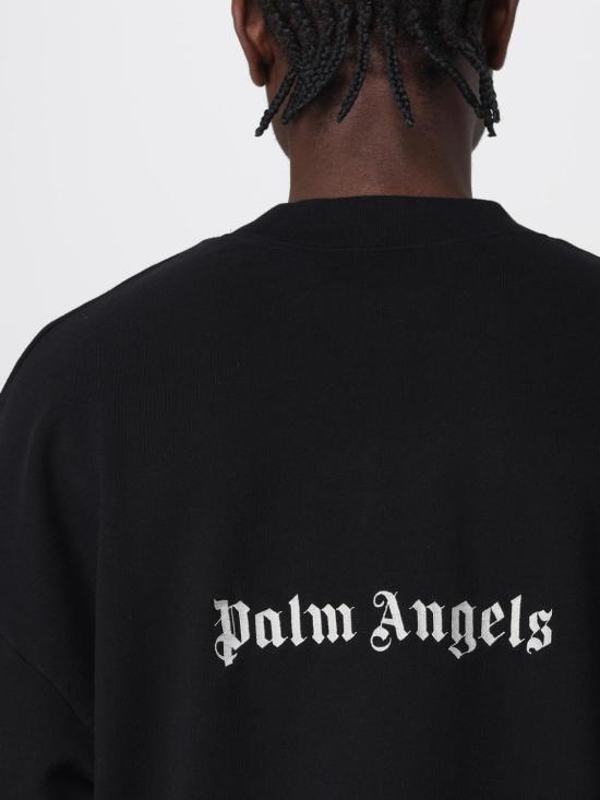 25FW 팜앤젤스 긴팔 티셔츠 PMBA080S24FLE004 4603 Navy - PALM ANGELS