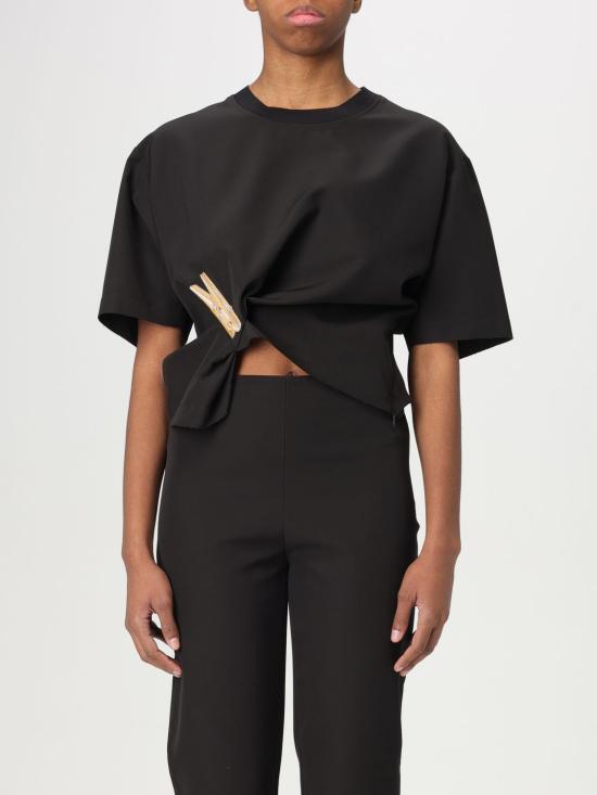 25SS 모스키노 반팔 티셔츠 02213722 1555 Black