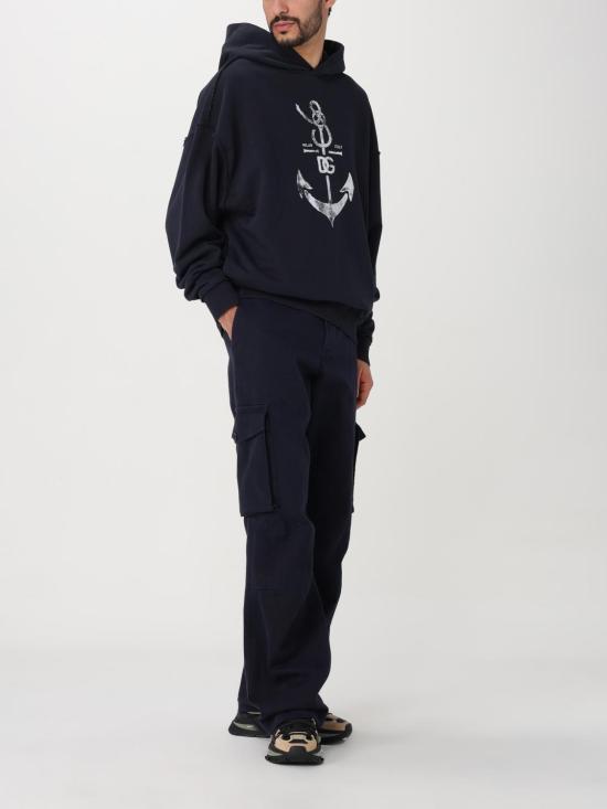 25FW 돌체앤가바나 긴팔 티셔츠 G9AUOTG7K5V B0665 Blue - DOLCE & GABBANA