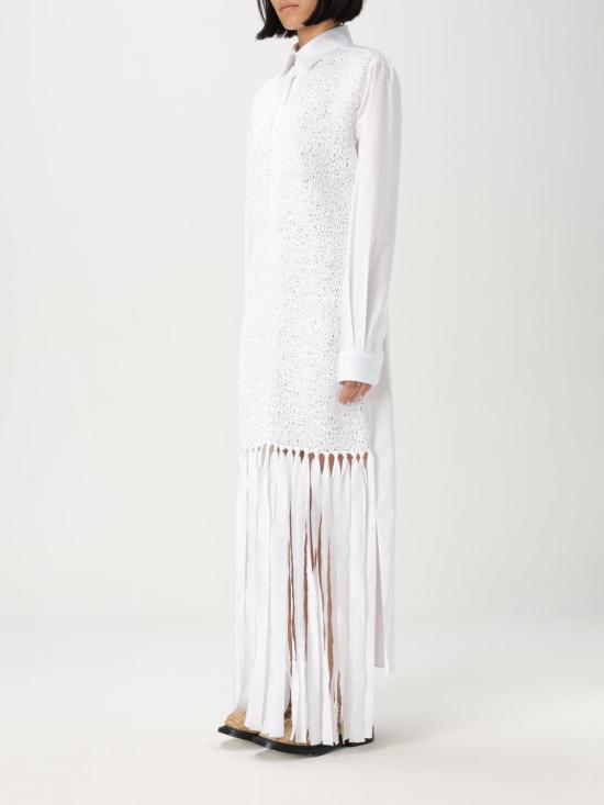 25SS 모스키노 롱 원피스 04100531 0001 White - MOSCHINO