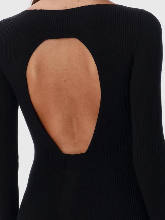 24FW 릭 오웬스 롱 원피스 RP02D3616RIBVI 09 Black - RICK OWENS