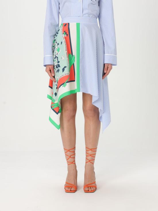 25SS 모스키노 스커트 01193725 2303 Gnawed Blue