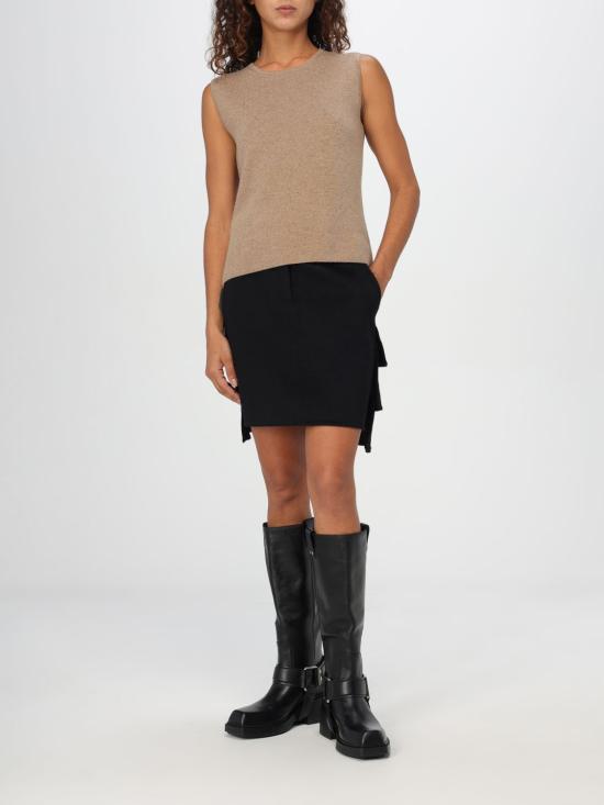 24FW 막스마라 숏 스커트 2421106023600 006 Black - MAX MARA