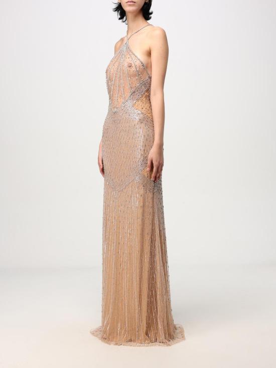 25FW 아멘쿠튀르 롱 원피스 AMW24504 059 Nude - AMEN COUTURE